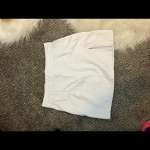 Princess Polly White Denim Skirt with slit